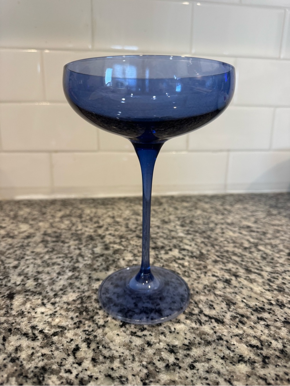 Estelle Coupe Glass - Cobalt blue - Never used!